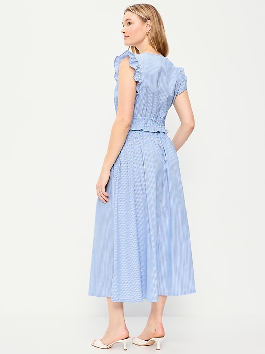Image number 5 showing, Smocked-Waist Midi Skirt