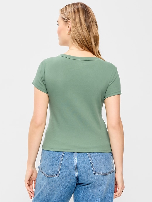 Image number 6 showing, Snug V-Neck T-Shirt