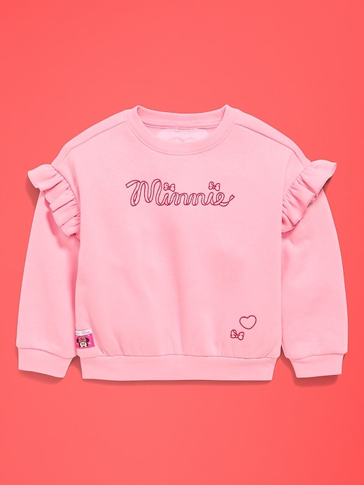 Image number 2 showing, Old Navy x Disney Minnie Mouse Embroidered Ruffle-Sleeve Sweatshirt for Toddler Girls