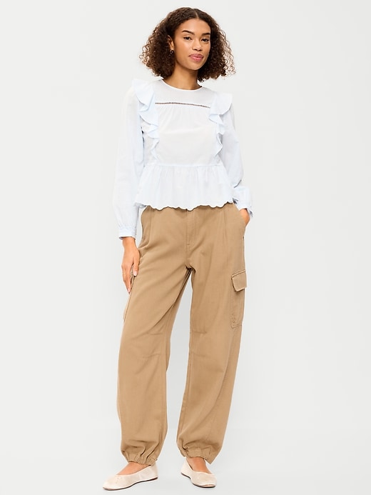 Image number 1 showing, Twill Barrel Cargo Pants