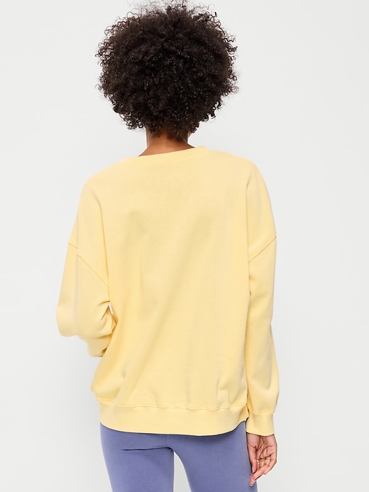 Image number 2 showing, Oversized Graphic Sweatshirt for Women