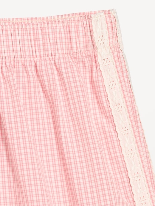 Image number 3 showing, Eyelet-Trim Boxer Pajama Shorts