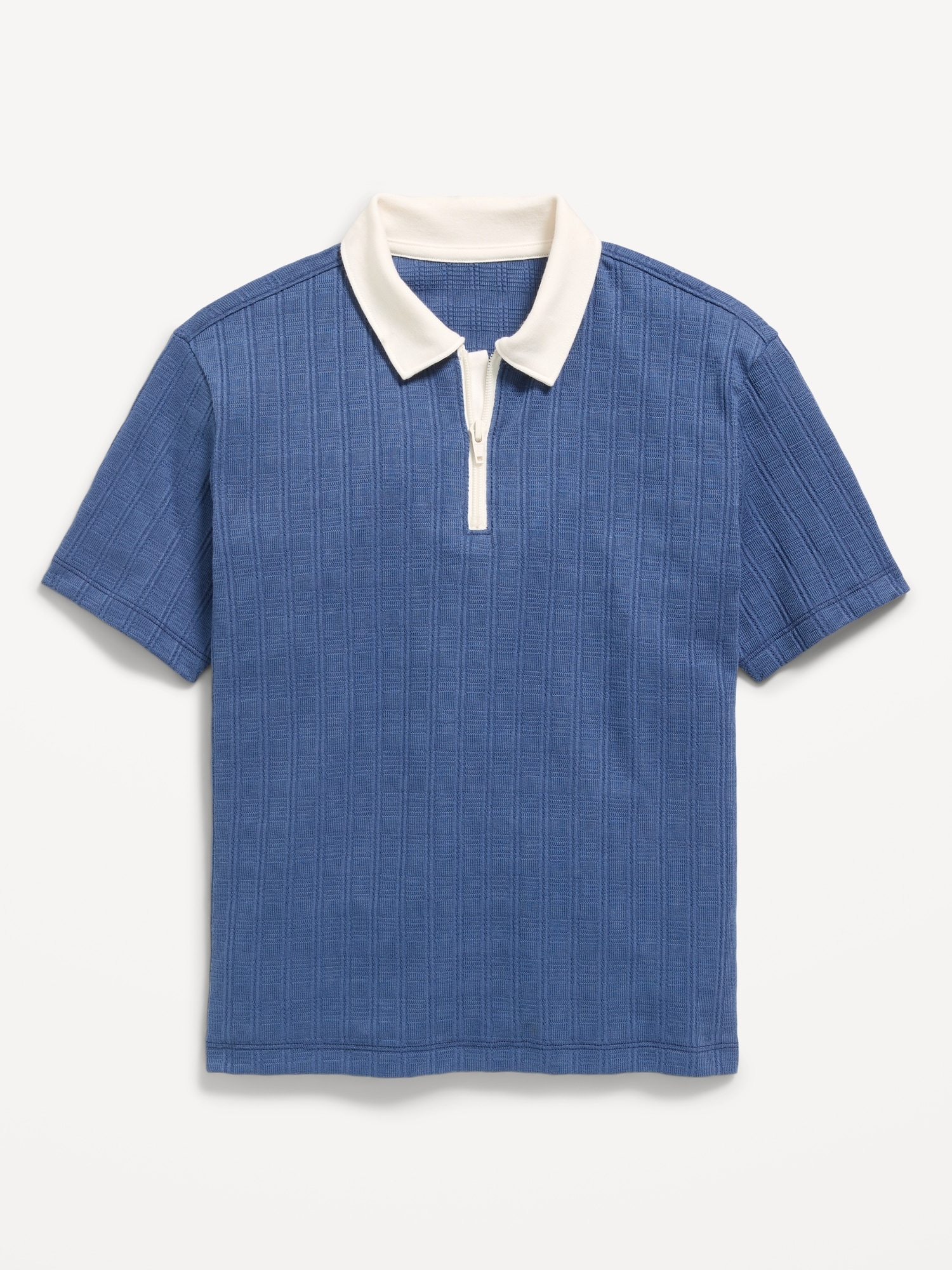 Short-Sleeve Quarter-Zip Polo Shirt for Boys