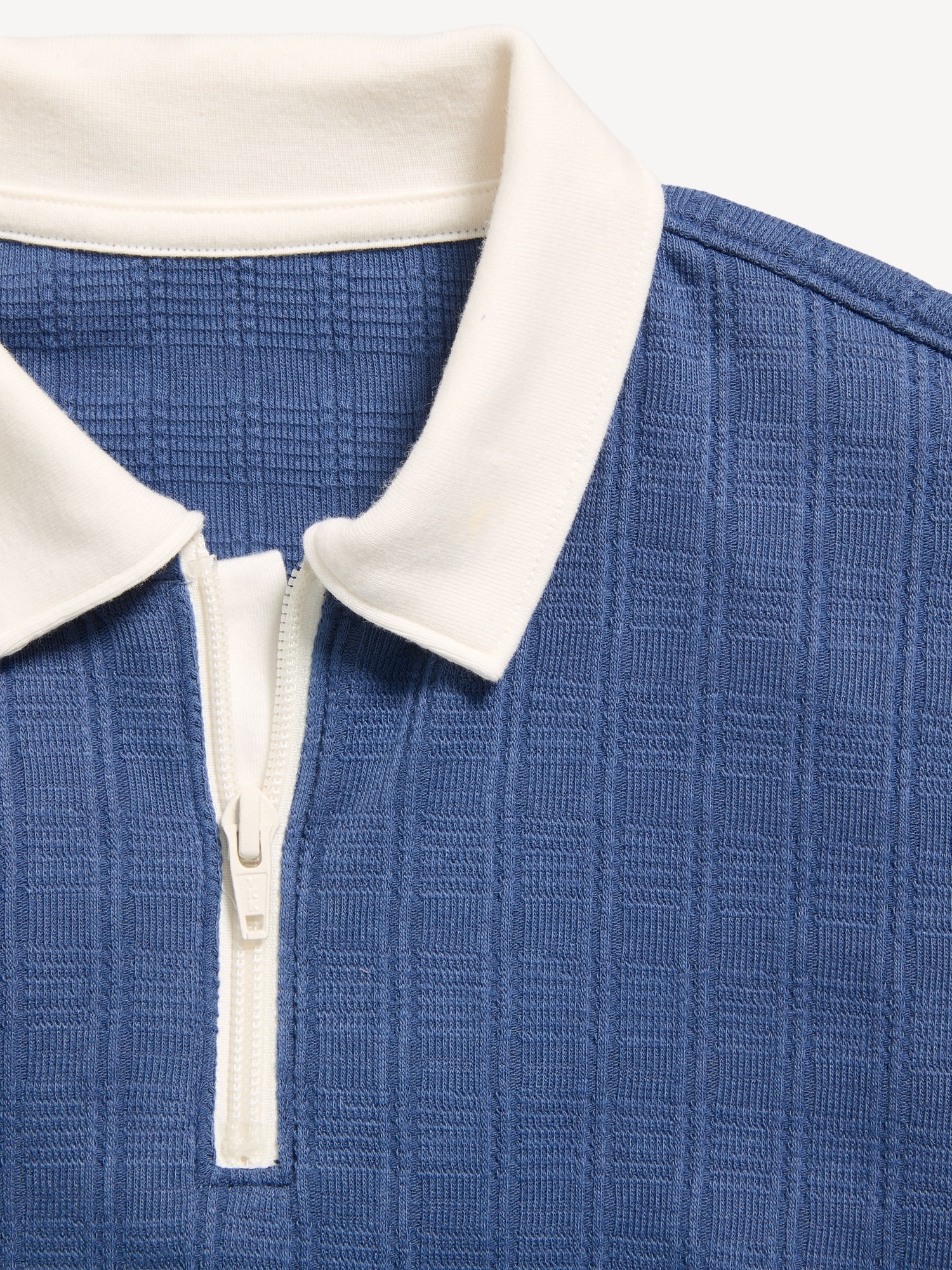 Short-Sleeve Quarter-Zip Polo Shirt for Boys