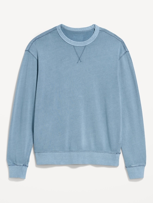 Image number 4 showing, Loose Garment-Washed Crew-Neck Sweatshirt