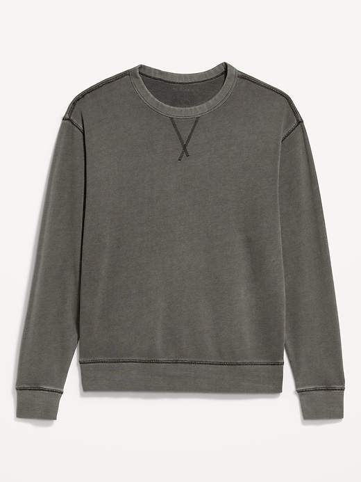 Image number 4 showing, Loose Garment-Washed Crew-Neck Sweatshirt