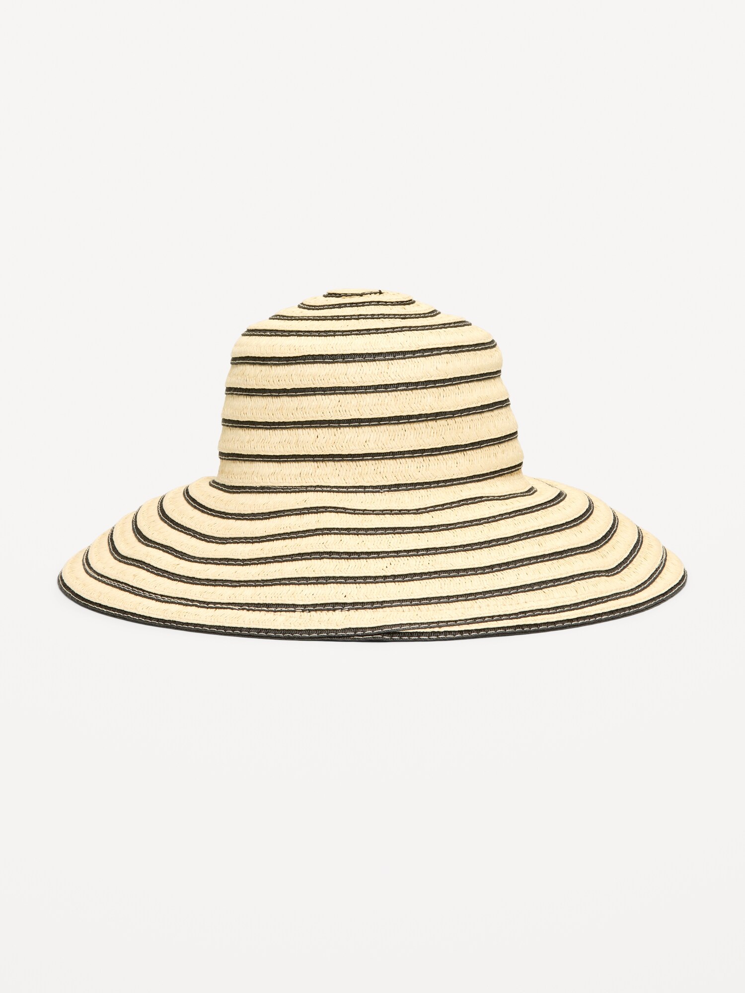 Женский головной убор Old Navy Straw Sun Hat for Women, цвет: Чёрный — фото 2