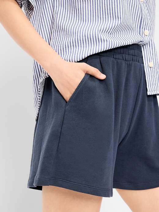 Image number 4 showing, High-Waisted Relaxed Shorts -- 5-inch inseam