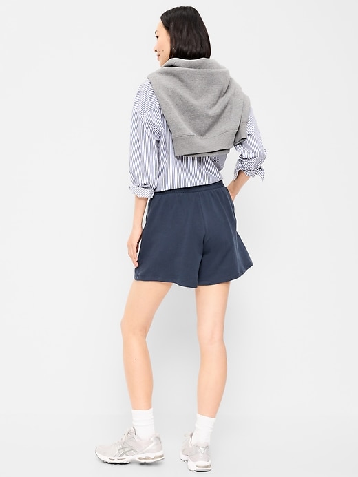 Image number 3 showing, High-Waisted Relaxed Shorts -- 5-inch inseam