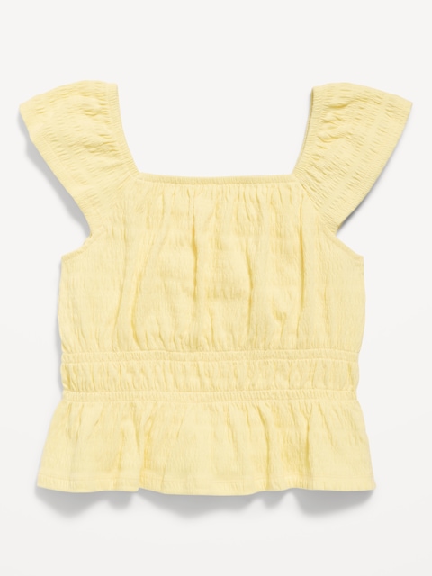 Ruffled Smocked Top for Girls