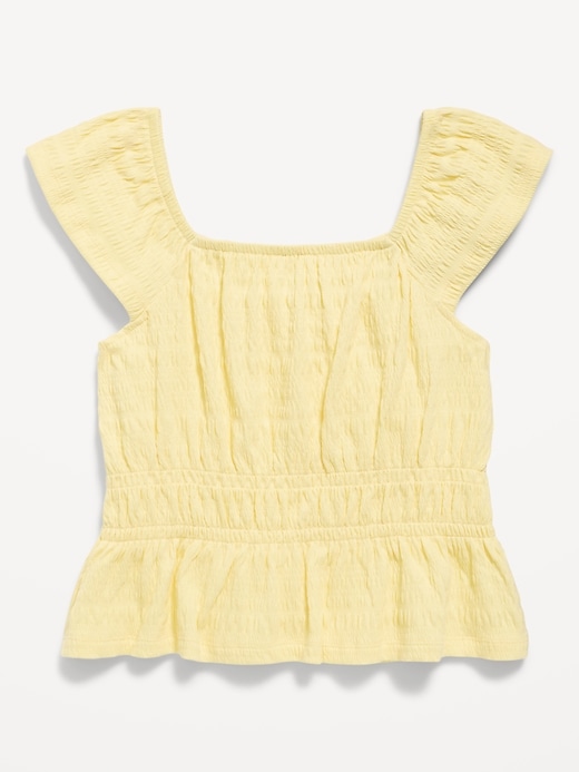 Image number 3 showing, Ruffled Smocked Top for Girls