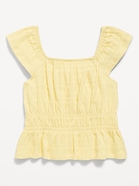 Image number 3 showing, Ruffled Smocked Top for Girls