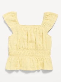Image number 2 showing, Ruffled Smocked Top for Girls
