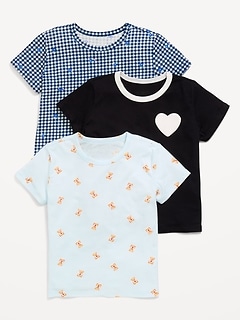 Softest Short-Sleeve T-Shirt 3-Pack for Girls