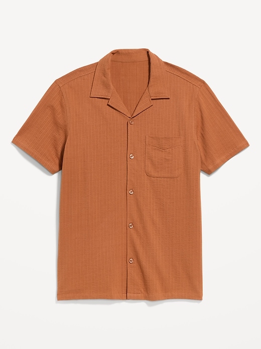 Image number 4 showing, Short-Sleeve Textured Camp Shirt