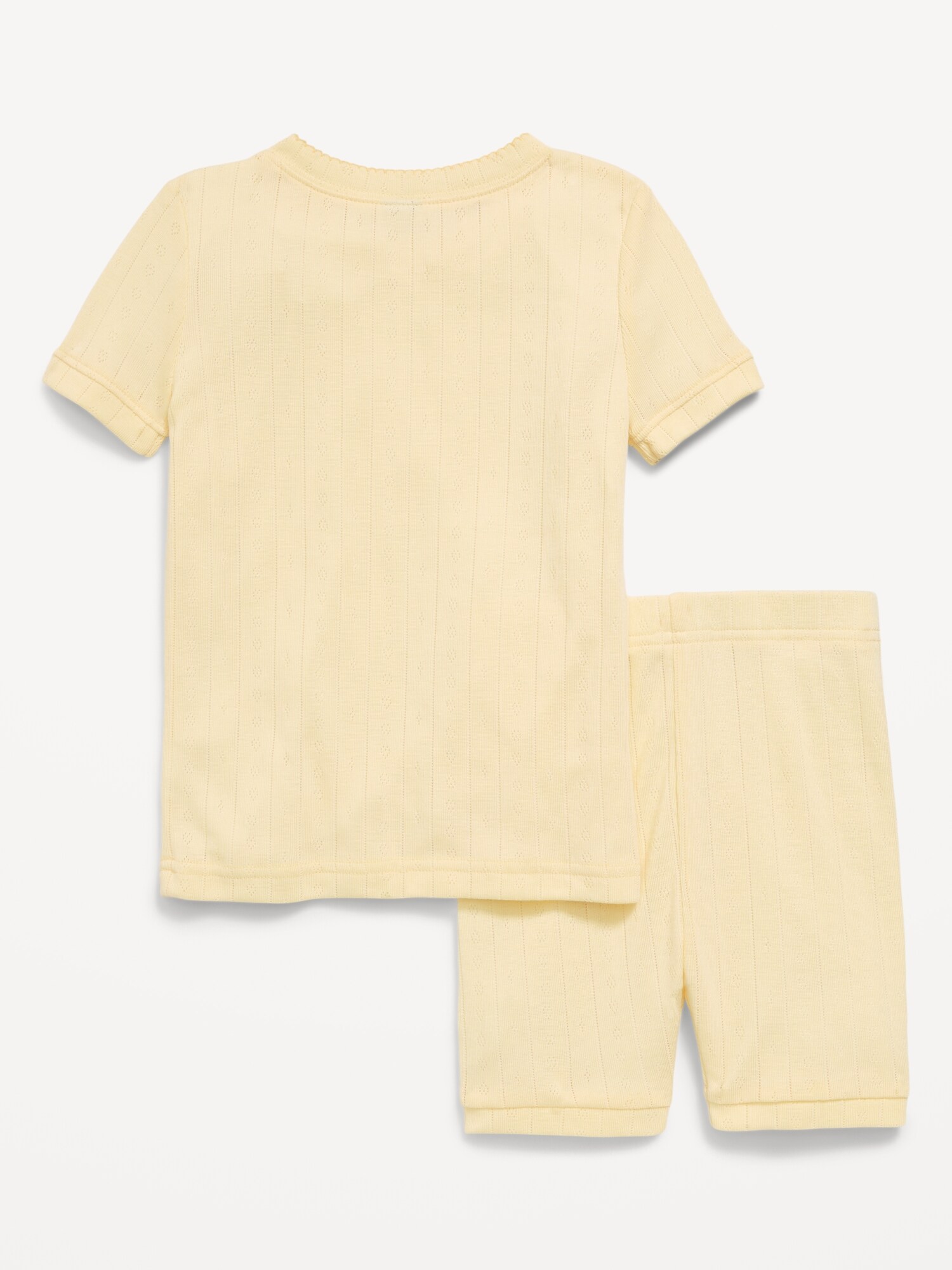 Snug-Fit Pointelle-Knit Pajama Set for Toddler & Baby