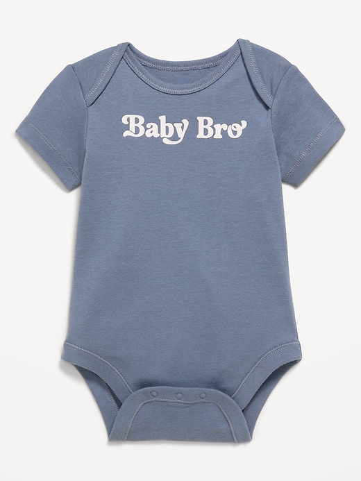 Image number 1 showing, Short-Sleeve Graphic Bodysuit for Baby