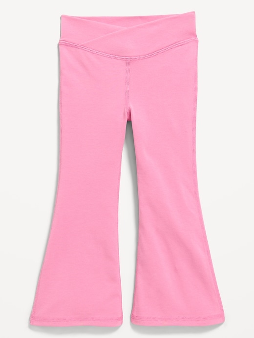 Image number 1 showing, PowerChill Crossover Flared Leggings for Toddler Girls