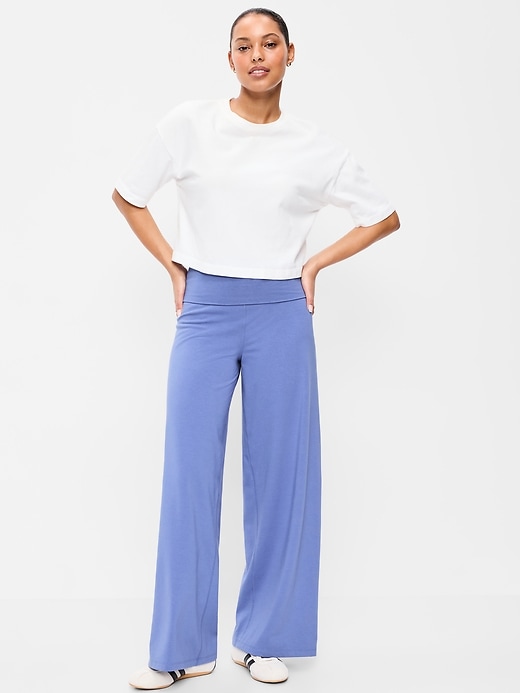 Image number 9 showing, High-Waisted PowerChill Wide-Leg Pants