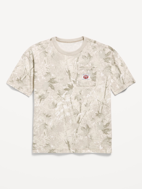 Short-Sleeve Oversized Pocket T-Shirt for Boys