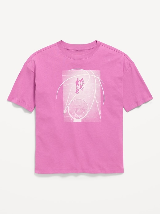 Image number 1 showing, Oversized Short-Sleeve Graphic T-Shirt for Boys