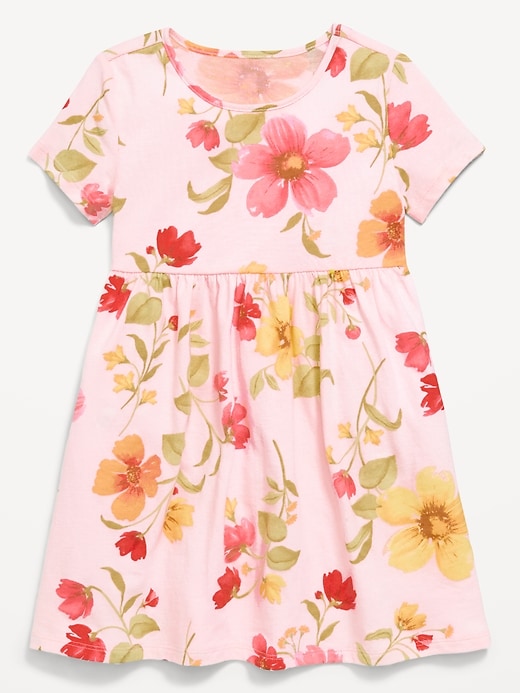 Image number 1 showing, Printed Short-Sleeve Dress for Toddler Girls