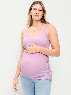 Maternity Scoop-Neck Ribbed Tank Top
