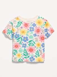 Image number 1 showing, Printed Short-Sleeve T-Shirt for Toddler Girls
