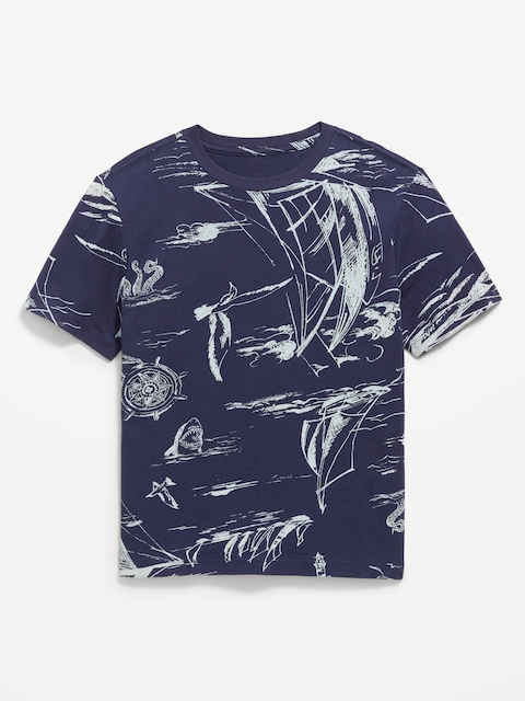 Softest Printed Crew-Neck T-Shirt for Boys