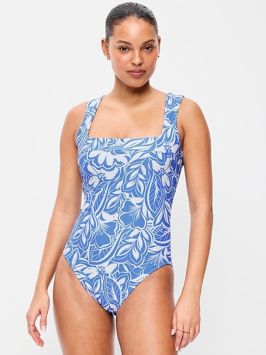 Image number 1 showing, Structured One-Piece Swimsuit