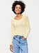 Fitted Scoop-Neck Jersey Sweater - image 2