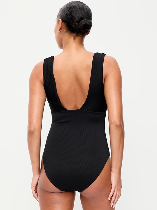 Image number 2 showing, Ribbed One-Piece Swimsuit