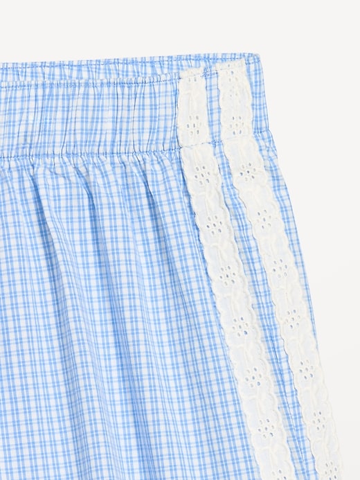 Image number 5 showing, Eyelet-Trim Boxer Pajama Shorts