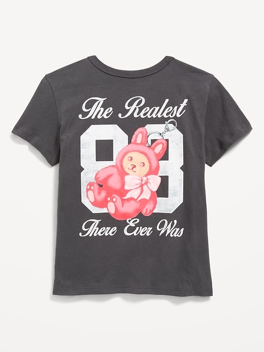 Image number 2 showing, Short-Sleeve Graphic T-Shirt for Girls