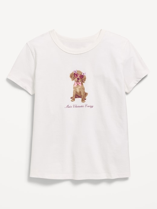 Image number 1 showing, Short-Sleeve Graphic T-Shirt for Girls