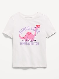 Image number 1 showing, Short-Sleeve Graphic T-Shirt for Toddler Girls