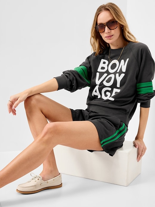 Image number 3 showing, Crew-Neck Raglan Graphic Sweatshirt