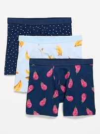 Image number 1 showing, Printed Boxer-Brief Underwear 3-Pack -- 6.25-inch inseam