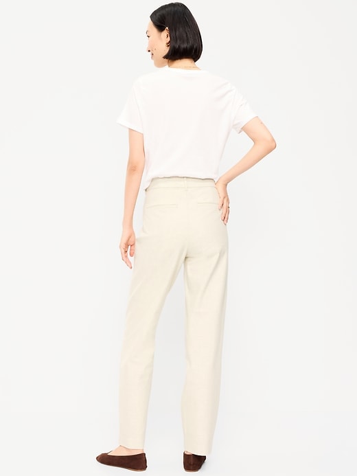 Image number 3 showing, High-Waisted Pixie Straight Pants