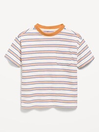 Image number 1 showing, Oversized Short-Sleeve Waffle-Knit T-Shirt for Toddler Boys