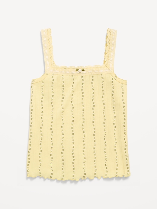 Fitted Ribbed Tank Top for Girls