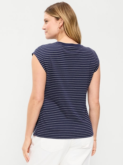 Image number 2 showing, Maternity Side-Tie Jersey Top