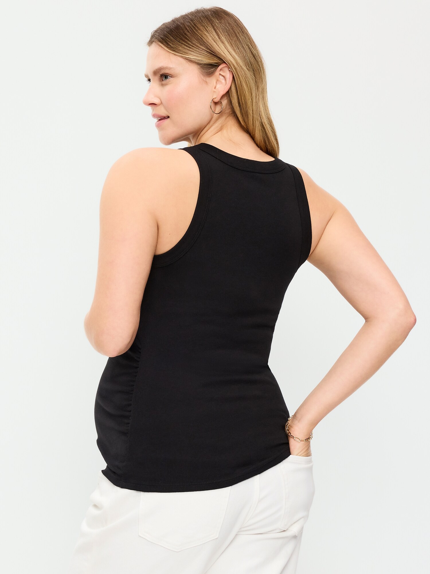 Женский топ Old Navy Maternity High-Neck Tank Top, цвет: Чёрный — фото 2