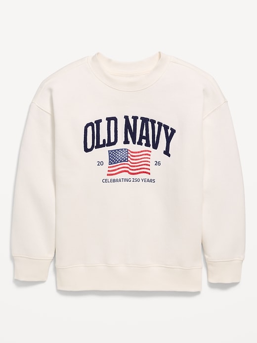 Image number 1 showing, Oversized Logo-Graphic Sweatshirt for Boys