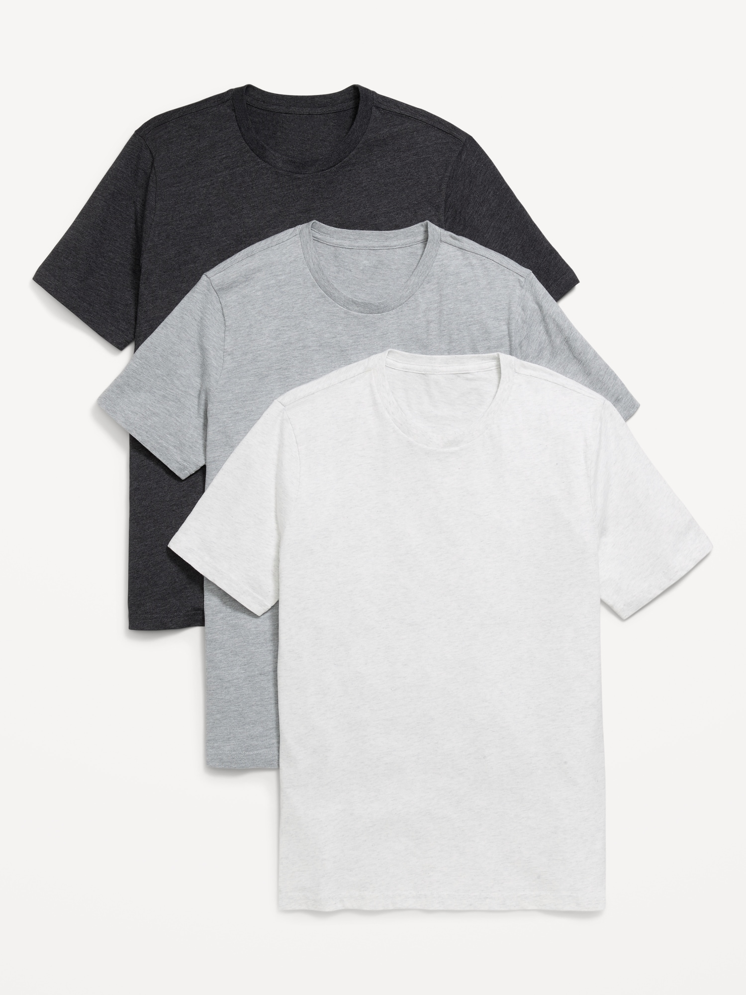 Solid Crew-Neck T-Shirt 3-Pack