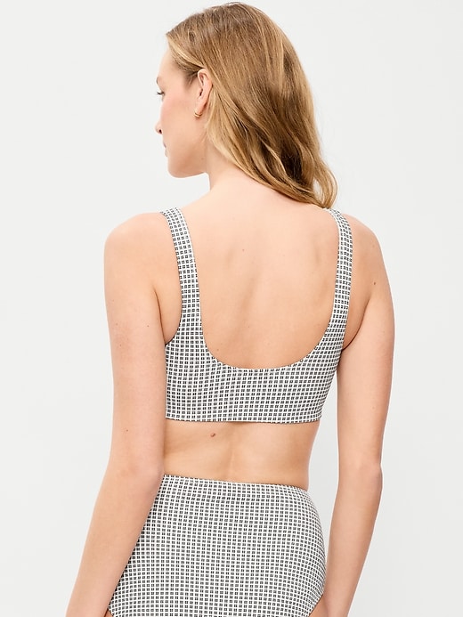 Image number 2 showing, Pique Scoop-Neck Swim Top