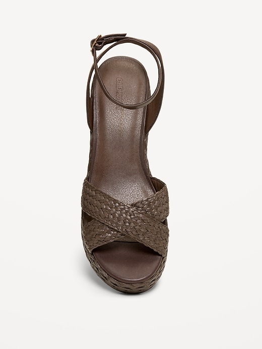 Image number 2 showing, Raffia Platform Sandals for Women