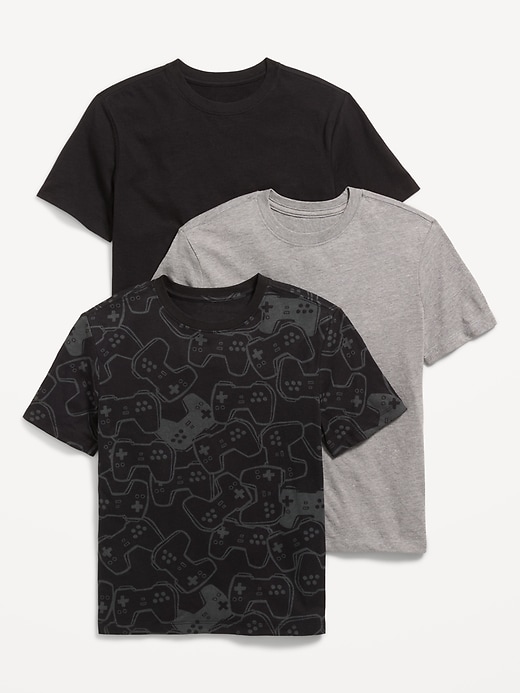 Image number 1 showing, Softest Short-Sleeve T-Shirt 3-Pack for Boys