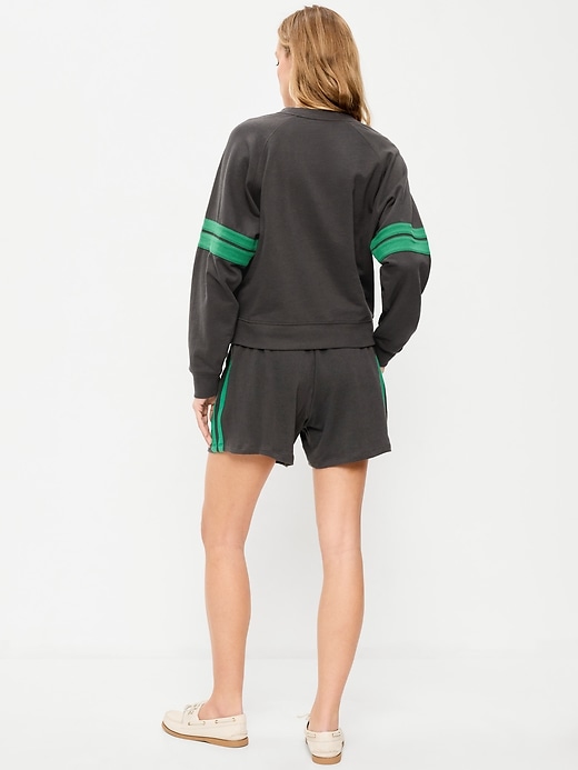 Image number 3 showing, High-Waisted Pull-On Shorts -- 5-inch inseam