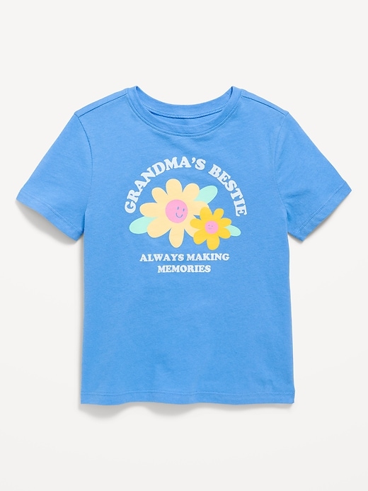 Image number 1 showing, Short-Sleeve Graphic T-Shirt for Toddler Girls